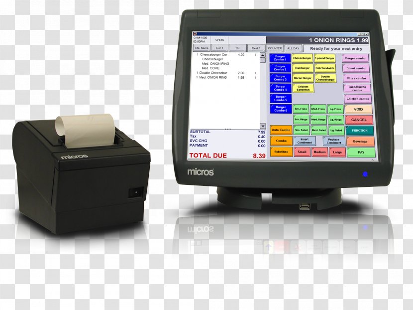 Micros Systems Point Of Sale Computer Software MICROS-Fidelio GmbH Sales - Printer - Consolidated Restaurant Operations Inc Transparent PNG