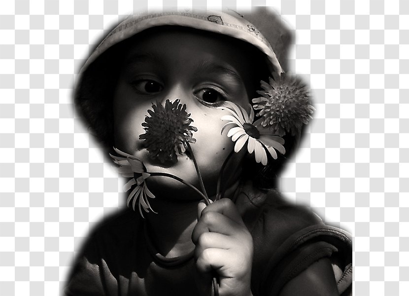 Black And White Painting Child Transparent PNG