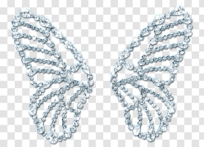 Butterfly Diamond Jewellery Wing Earring Transparent PNG