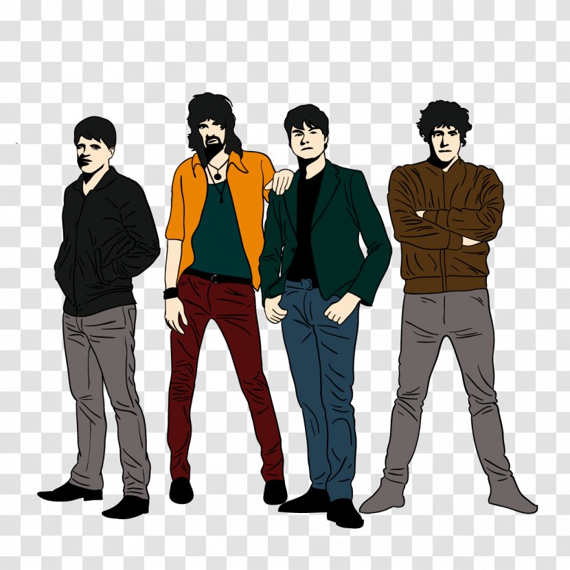 Kasabian Leicester Rock Pictures Of Matchstick Men Velociraptor! - Silhouette Transparent PNG