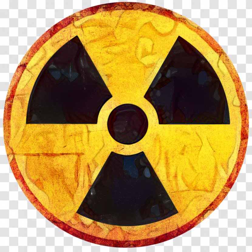 Radiation Symbol - Ionizing - Orange Yellow Transparent PNG