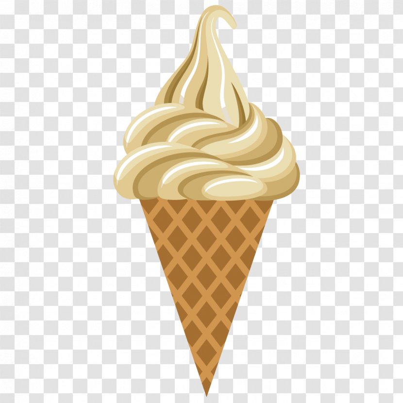 Ice Cream Cone Snow White - Delicious Cones Transparent PNG