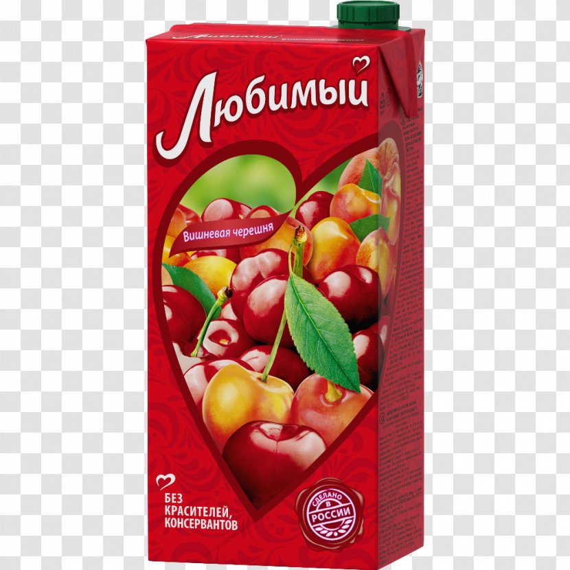 Nectar Apple Juice Mors Sweet Cherry - Flavor Transparent PNG