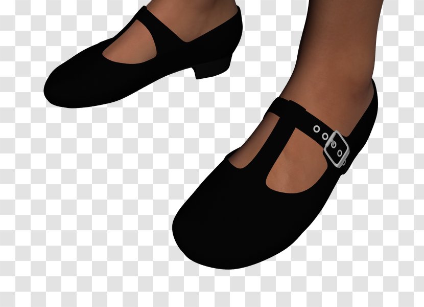 Mary Jane Slipper Sandal Shoe Ballet Flat - Flipflops Transparent PNG