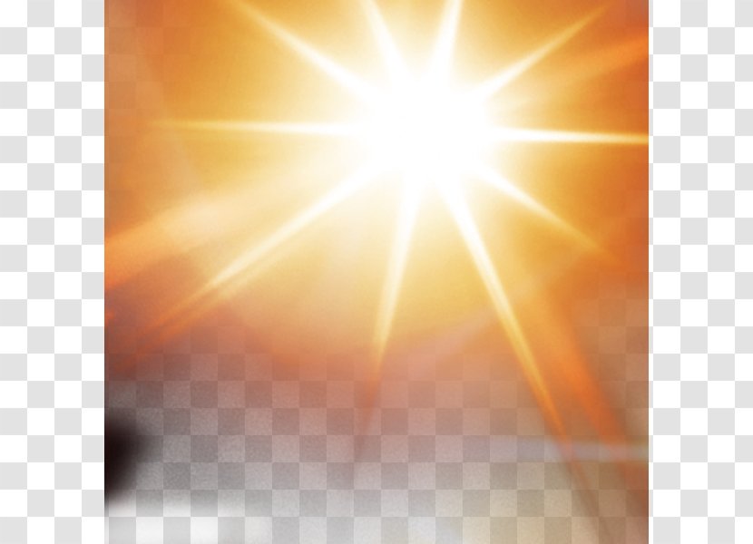 Sunlight Glare - Orange - Light Effect Transparent PNG