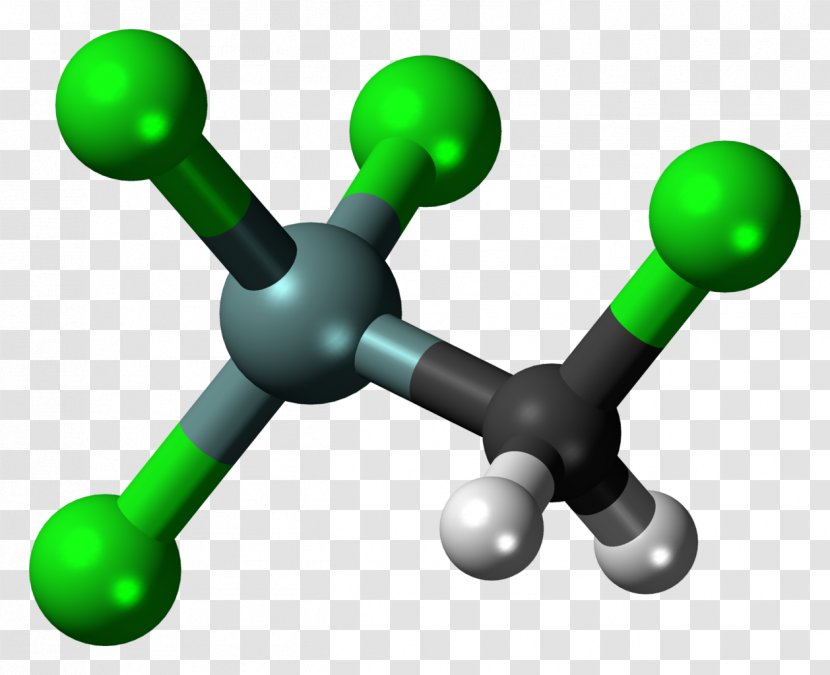 Trichloro(chloromethyl)silane Ball-and-stick Model Chemistry Chemical Compound - Organosilicon - Discharge Transparent PNG
