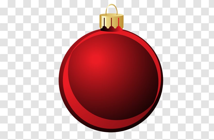 Red Christmas Ornament - Product Design - Vector Ball Transparent PNG