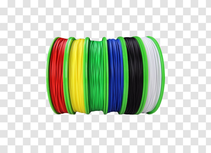 Dura 3D Printing Filament Polylactic Acid Plastic - Yellow Transparent PNG