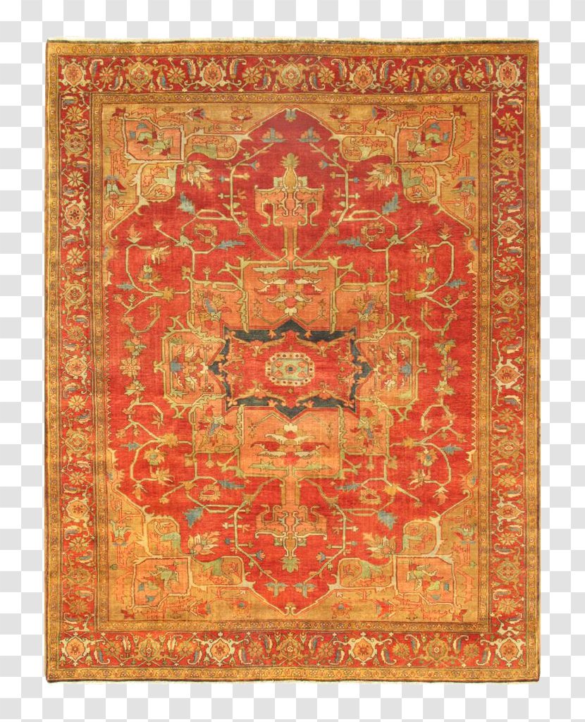 Carpet Pile Oriental Rug Heriz Textile Transparent PNG