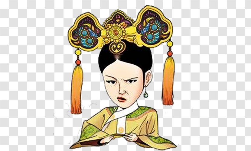 Jiang Xin Empresses In The Palace Concubine Hua U534eu5983 Sticker - Phi - Cartoon Arrogant Goddess Transparent PNG