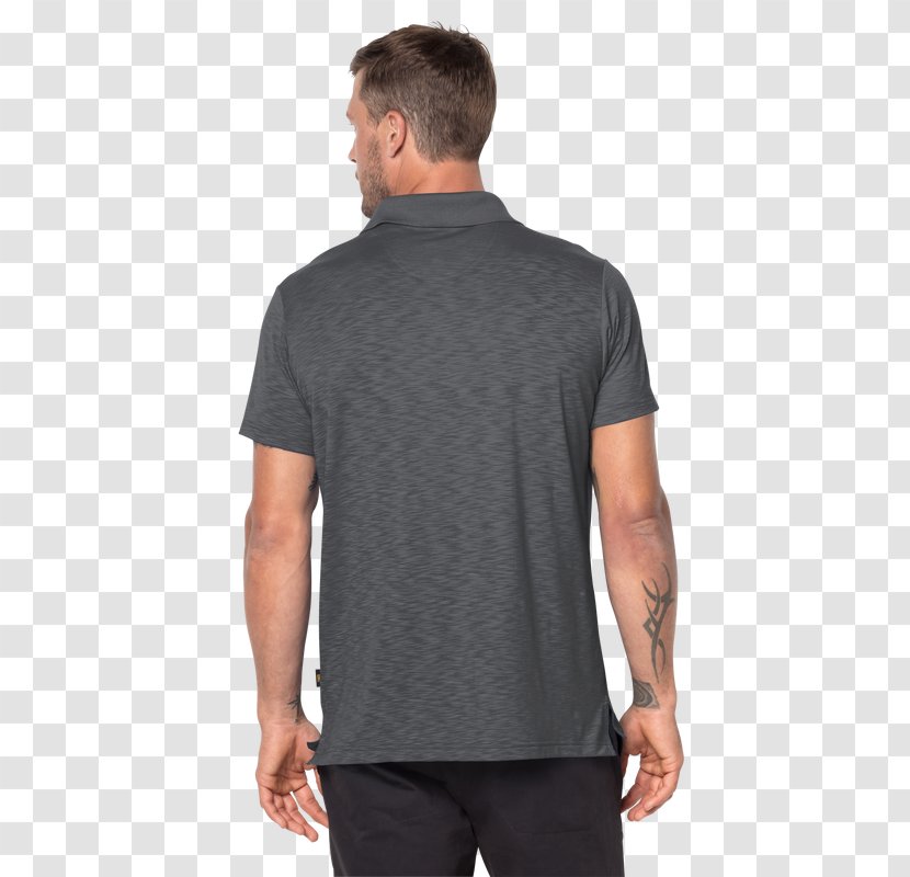 T-shirt Polo Shirt Sleeve Jack Wolfskin Top - Silhouette Transparent PNG