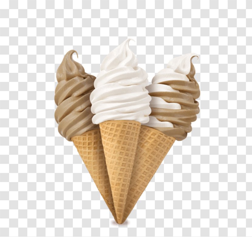 Ice Cream Cones Milkshake Sundae Frozen Yogurt - Cone Transparent PNG
