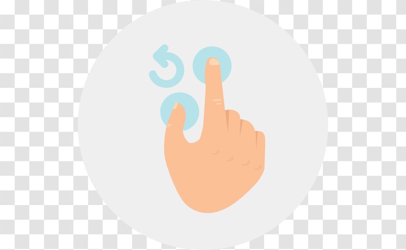 Thumb Circle Font - Finger - Gestures Collection Transparent PNG