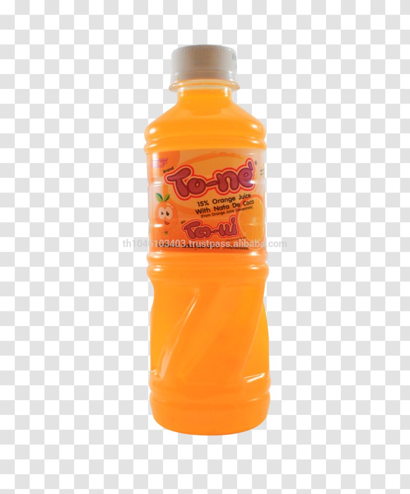 Orange Drink Water Bottles Liquid - Bottle Transparent PNG