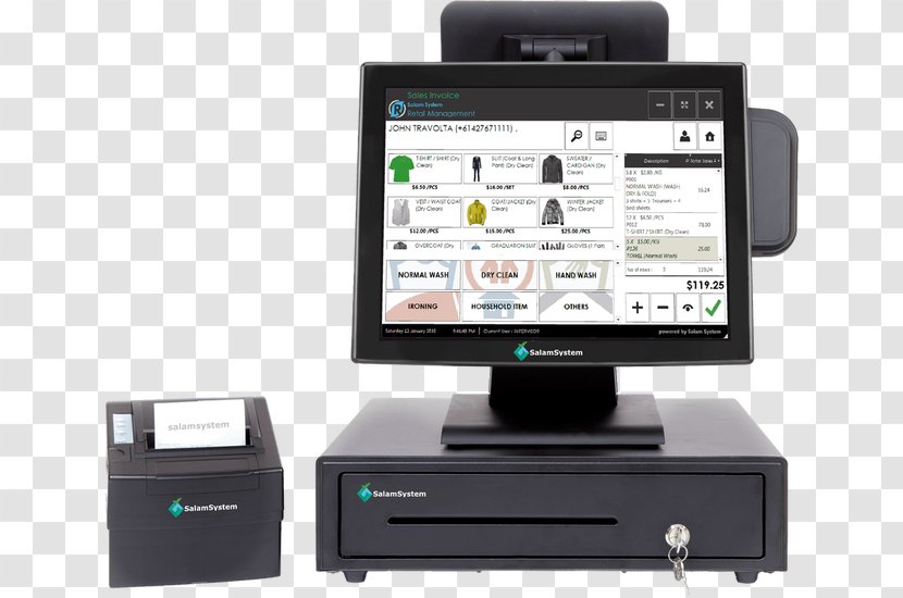 Point Of Sale POS Solutions Retail System Cash Register - Pos Machine Transparent PNG