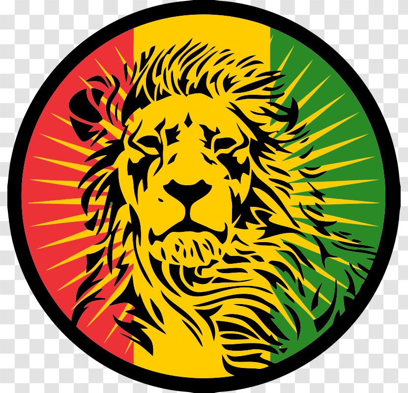 Lionhead Rabbit Sticker Wall Decal - Rastafari - Lion Transparent PNG
