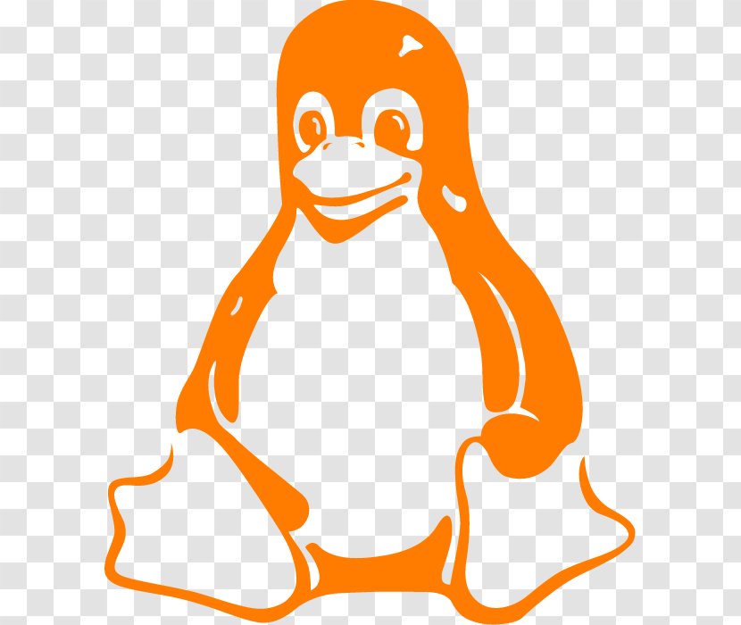 Tux Linux - Operating Systems - Line Art Transparent PNG