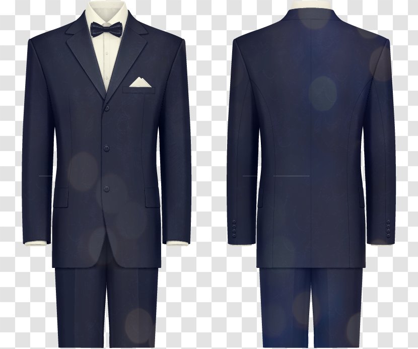 Suit Tuxedo Tailcoat Formal Wear Clothing - Gentleman - Vector Painted Transparent PNG