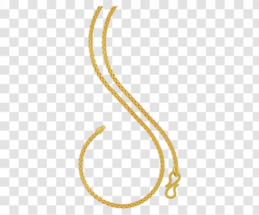 Body Jewellery Line Circle - Gold Chain Transparent PNG