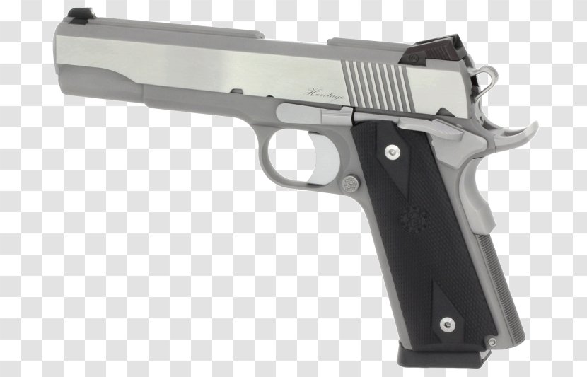 M1911 Pistol .45 ACP Automatic Colt Commander Firearm - Cartoon - Frame Transparent PNG