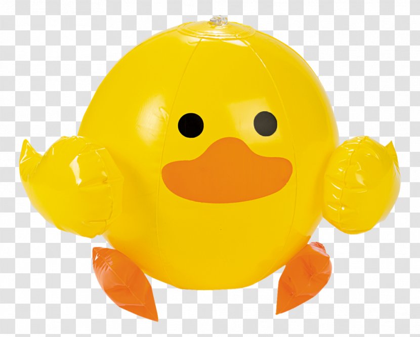 Rubber Duck Beach Ball Inflatable - Ducks Geese And Swans Transparent PNG