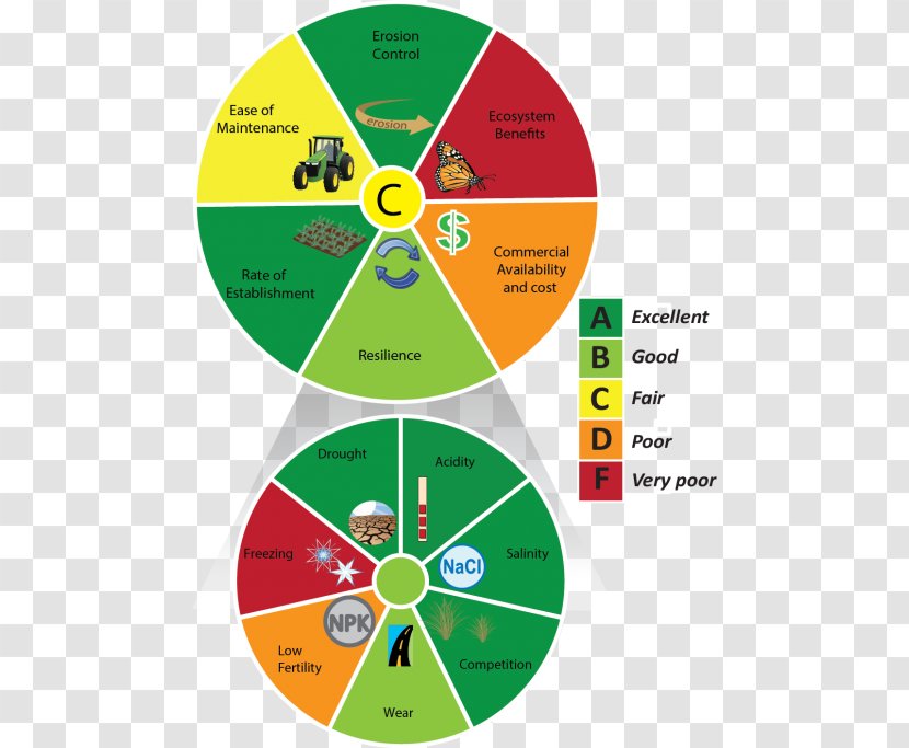 Wheel Ecosystem Services Diagram Brand - Evaluation Grading Scale Transparent PNG