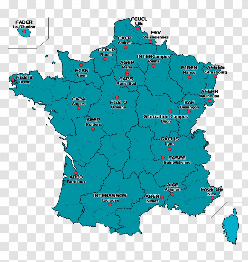 France Blank Map Vector - Tree Transparent PNG