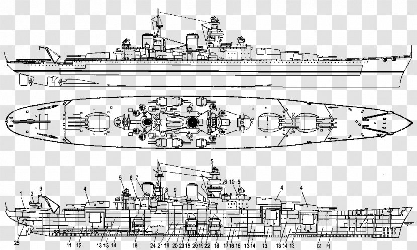 Ship Of The Line Dreadnought Battlecruiser Armored Cruiser Heavy - Destroyer Transparent PNG