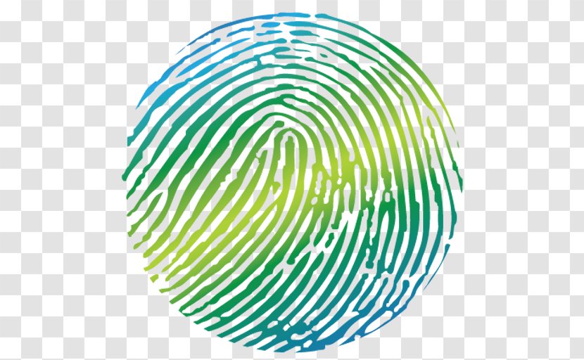 Fingerprint - Turquoise Transparent PNG