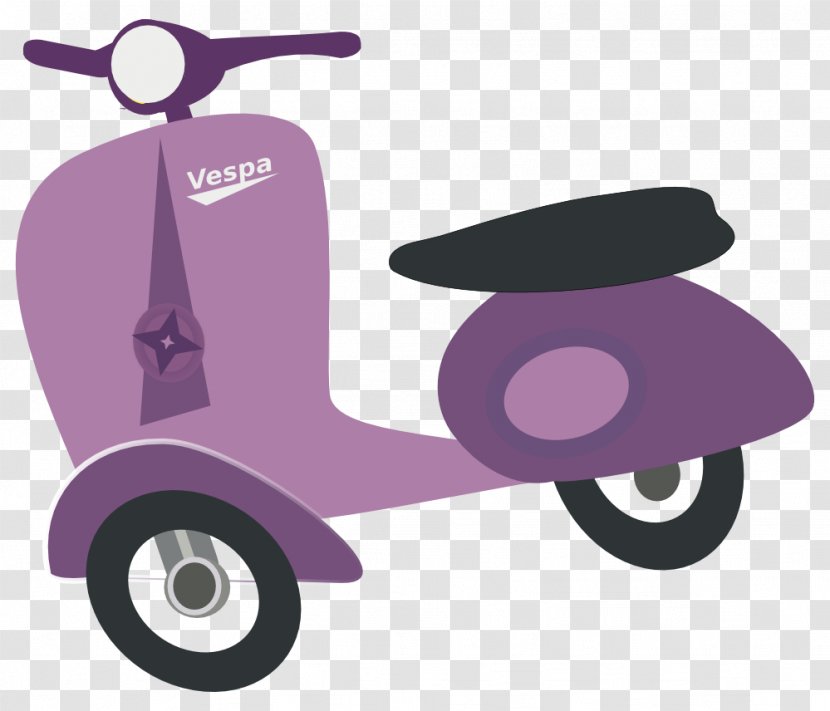 Scooter Piaggio Vespa GTS Clip Art - Cliparts Transparent PNG