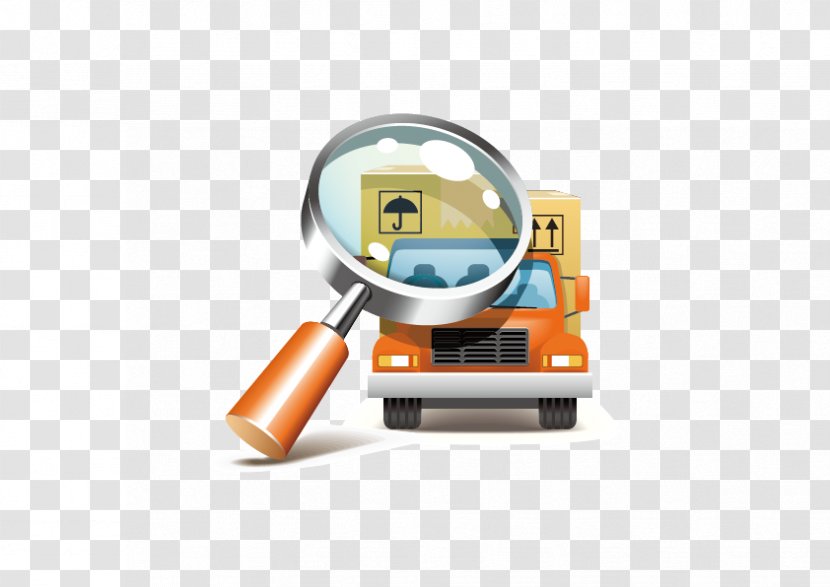 Cargo Freight Transport Forwarding Agency Icon - Rollonrolloff - Vector Magnifier Truck Transparent PNG