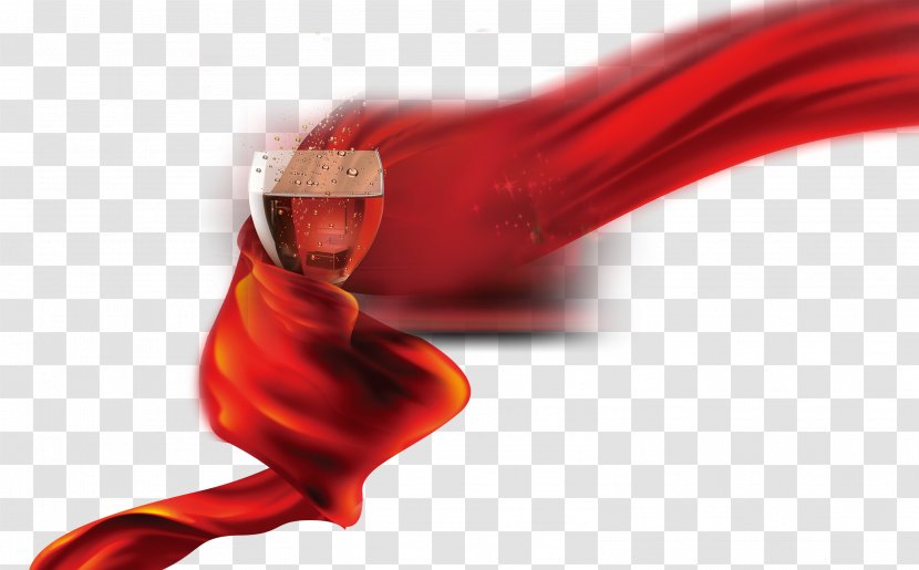 Red Wine Ribbon Transparent PNG
