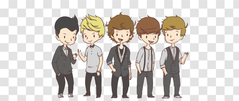 One Direction Drawing Cartoon Caricature Fan Art - Silhouette Transparent PNG