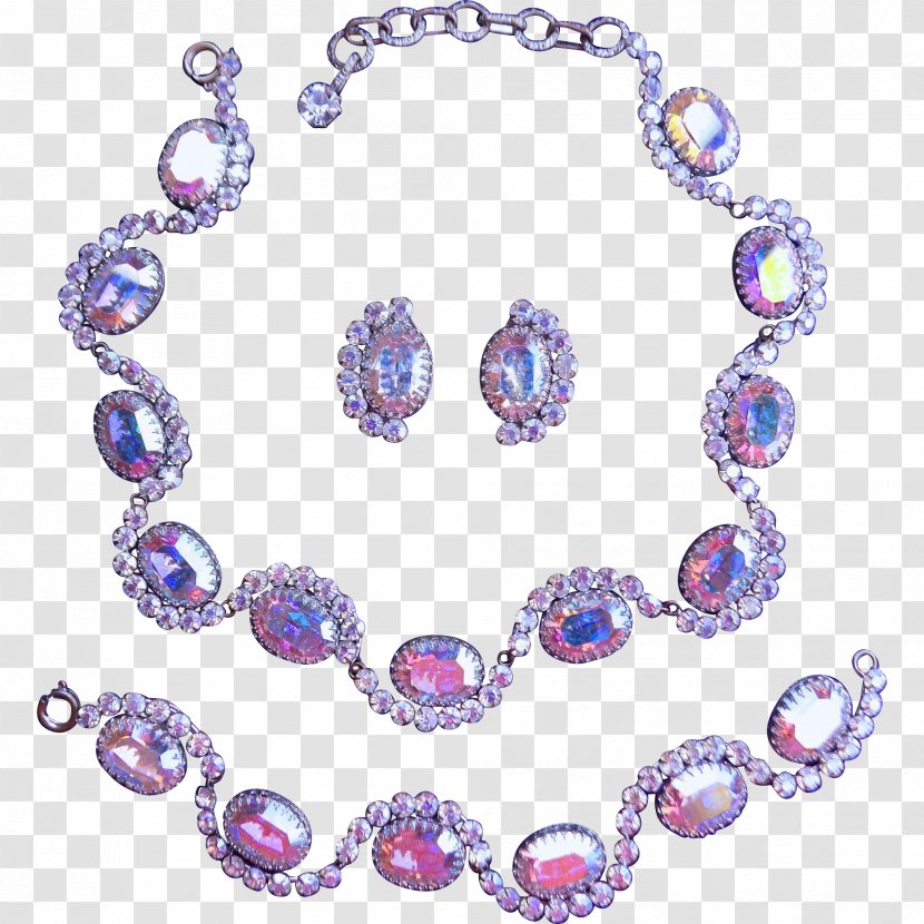 1950s Amethyst Chanel Parure Jewellery - Gemstone - Cobochon Jewelry Transparent PNG