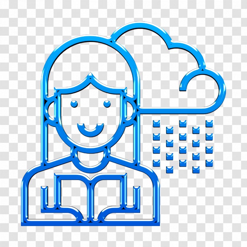 Announcer Icon Broadcaster Newscaster - Line Art Weather Transparent PNG