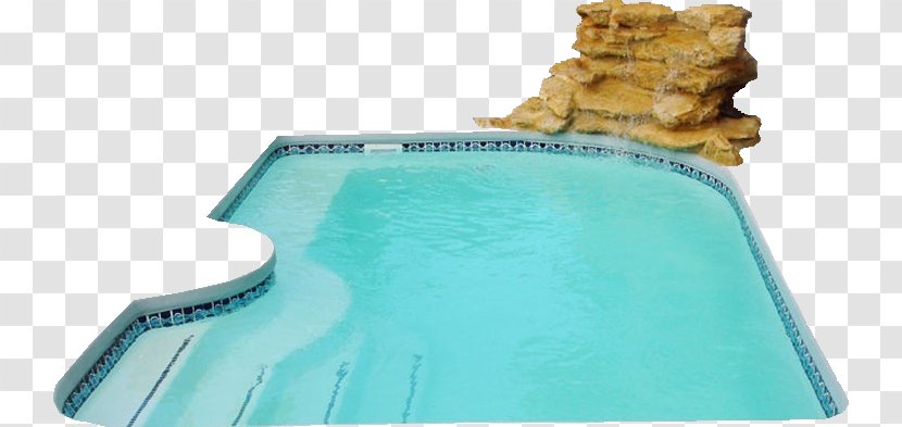 Swimming Pool Fiberglass Steam Shower - Azure - Aqua Transparent PNG
