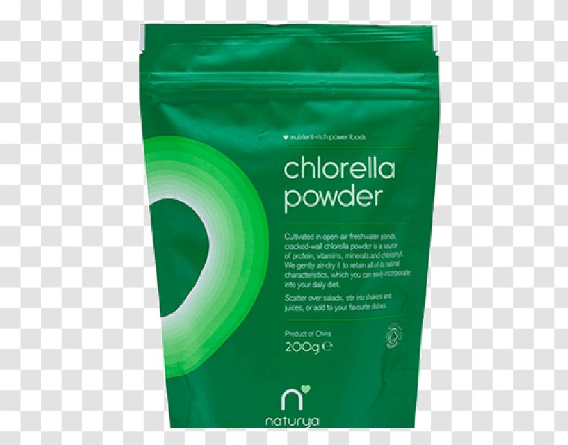 Chlorella Powder Spirulina Organic Food Superfood - Green Transparent PNG