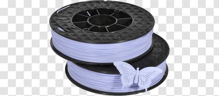 3D Printing Filament Acrylonitrile Butadiene Styrene Ultimaker - Wire - Violet Transparent PNG