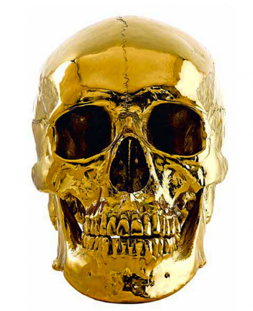 Animal Skulls Gold Skeleton Skull Art - Leaf Transparent PNG