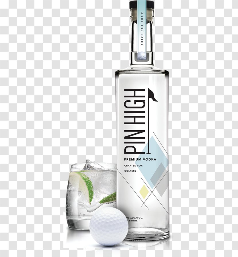 Liqueur Vodka Distilled Beverage Golf Glass Bottle Transparent PNG