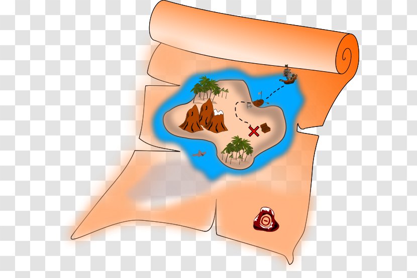 Treasure Map Buried Piracy Clip Art - Cartoon - Pirate Transparent PNG