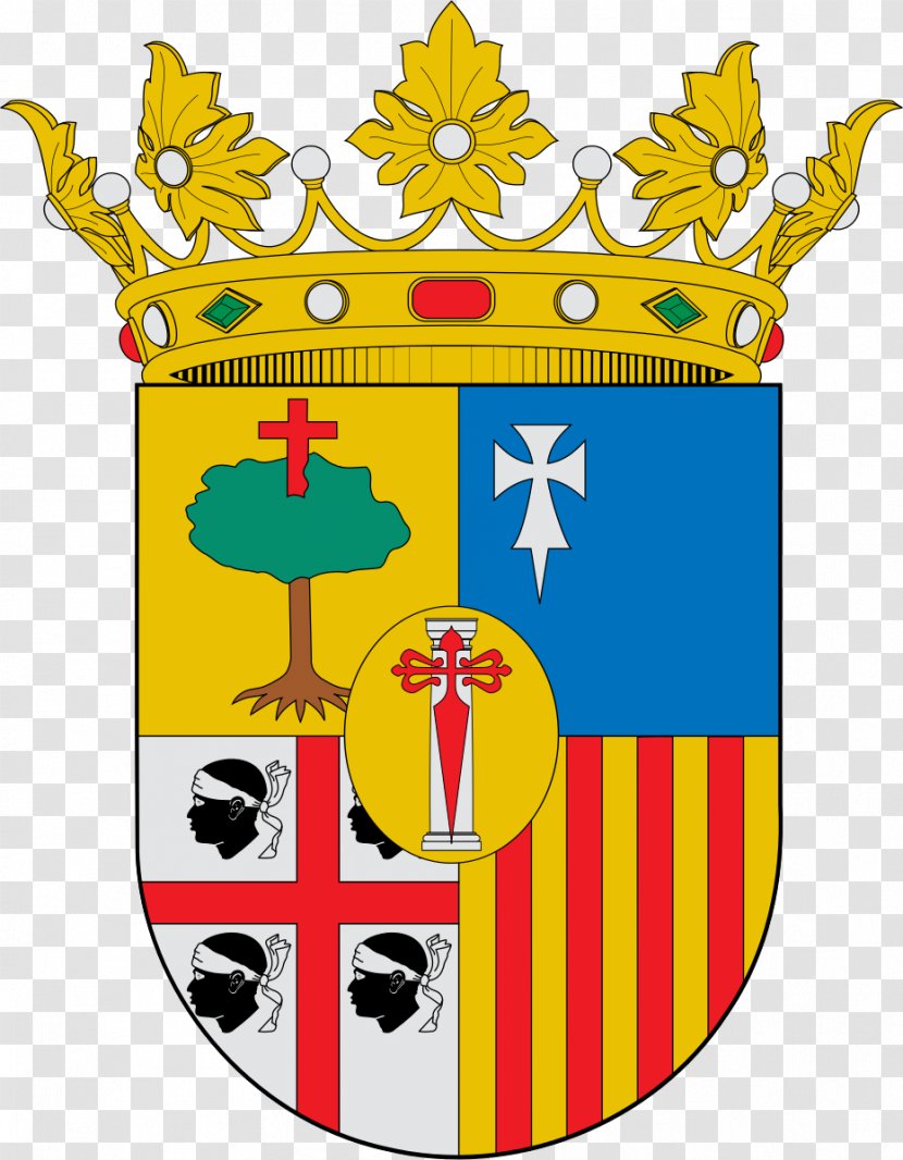 Coat Of Arms Aragon The Crown Spain Kingdom - Autonomous Communities - Zaragoza Transparent PNG