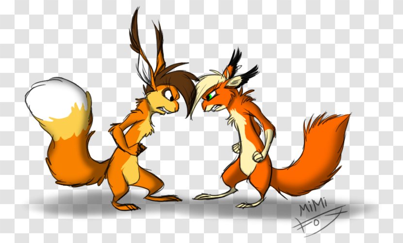 Red Fox Drawing Squirrel Clip Art - Wing Transparent PNG
