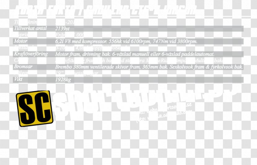 Logo Document Brand - Yellow - Cadillac Sts V Transparent PNG