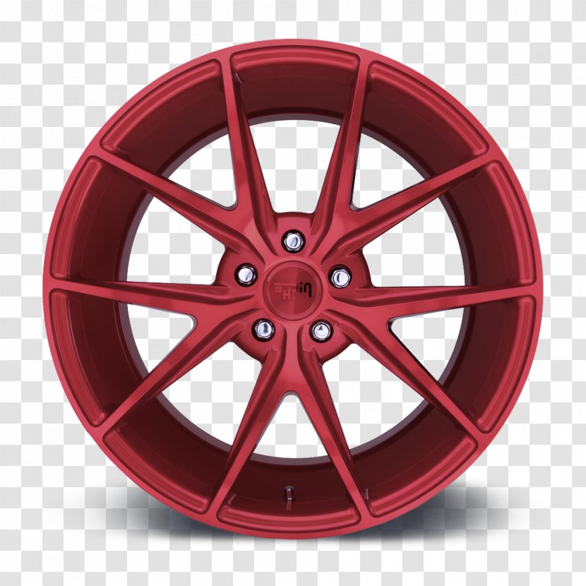 Alloy Wheel Rim Spoke Red - Hubcap Vehicle Transparent PNG