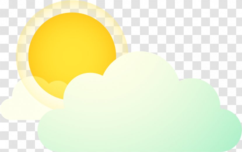 Yellow Sky Circle Wallpaper - Product Design - Vector Cartoon Clouds Transparent PNG