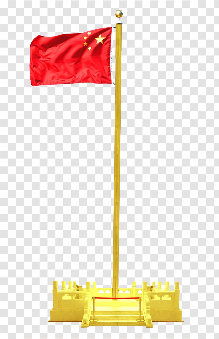 Flag Of China National - Red - Free Flags To Pull Material Transparent PNG