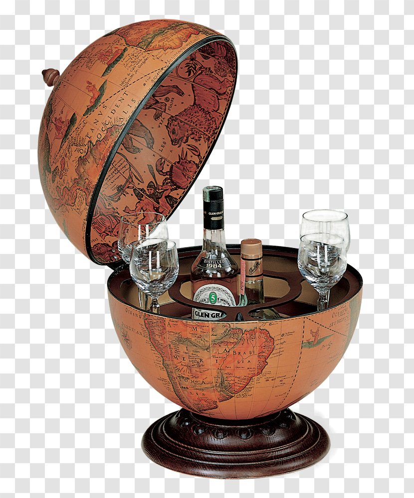Globe Cocktail Drink Desk Wine Transparent PNG
