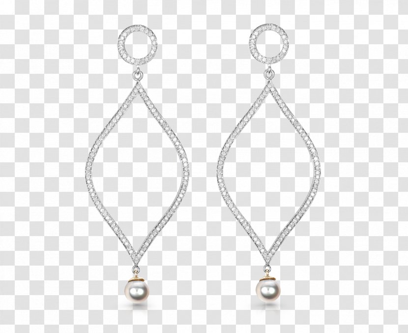 Pearl Earring Silver Necklace Body Jewellery Transparent PNG