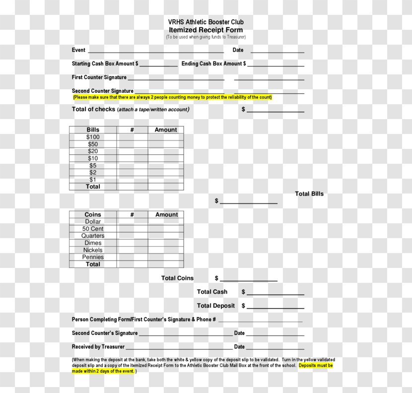 Document Receipt Template Invoice Form - Cartoon - Heart Transparent PNG